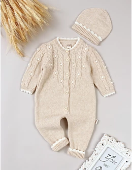 Salopeta cu fes, Croset Premium, Mara, crem