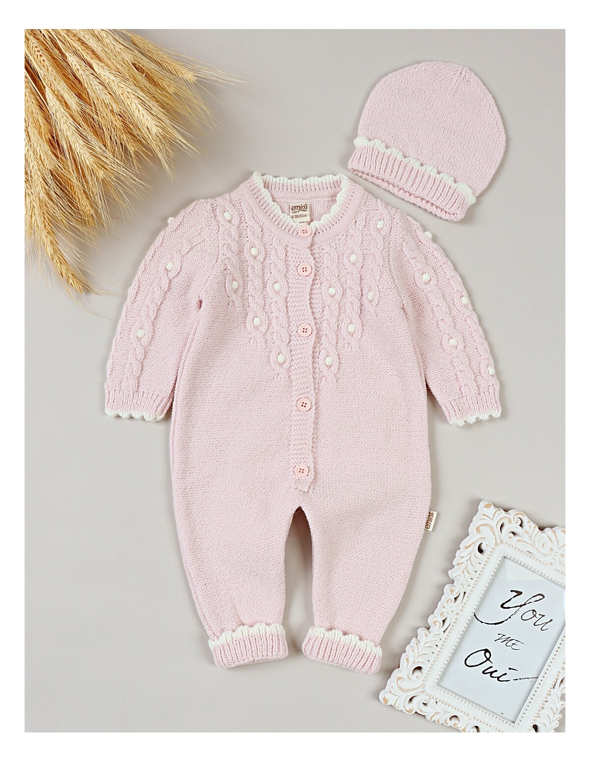 Salopeta cu fes, Croset Premium, Mara, roz