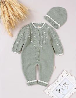 Salopeta cu fes, Croset Premium, Mara, verde