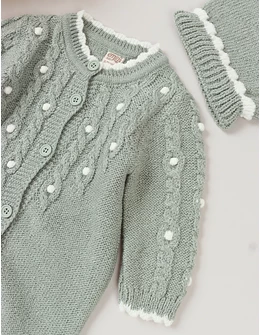 Salopeta cu fes, Croset Premium, Mara, verde