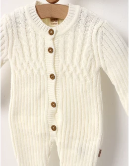 Salopeta cu fes, Croset Premium, Mely, alb