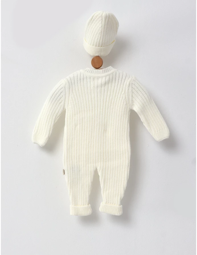 Salopeta cu fes, Croset Premium, Mely, alb picture - 3