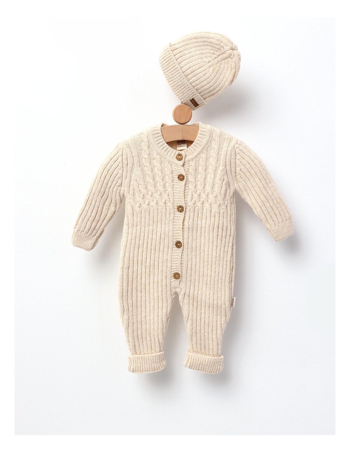 Salopeta cu fes, Croset Premium, Mely, crem