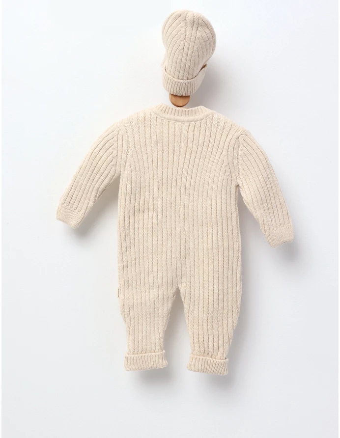 Salopeta cu fes, Croset Premium, Mely, crem picture - 3