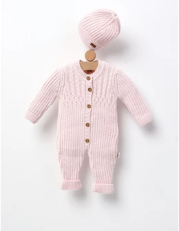 Salopeta cu fes, Croset Premium, Mely, roz