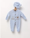 Salopeta cu fes Love Mom Dad acrilic blue picture - 1