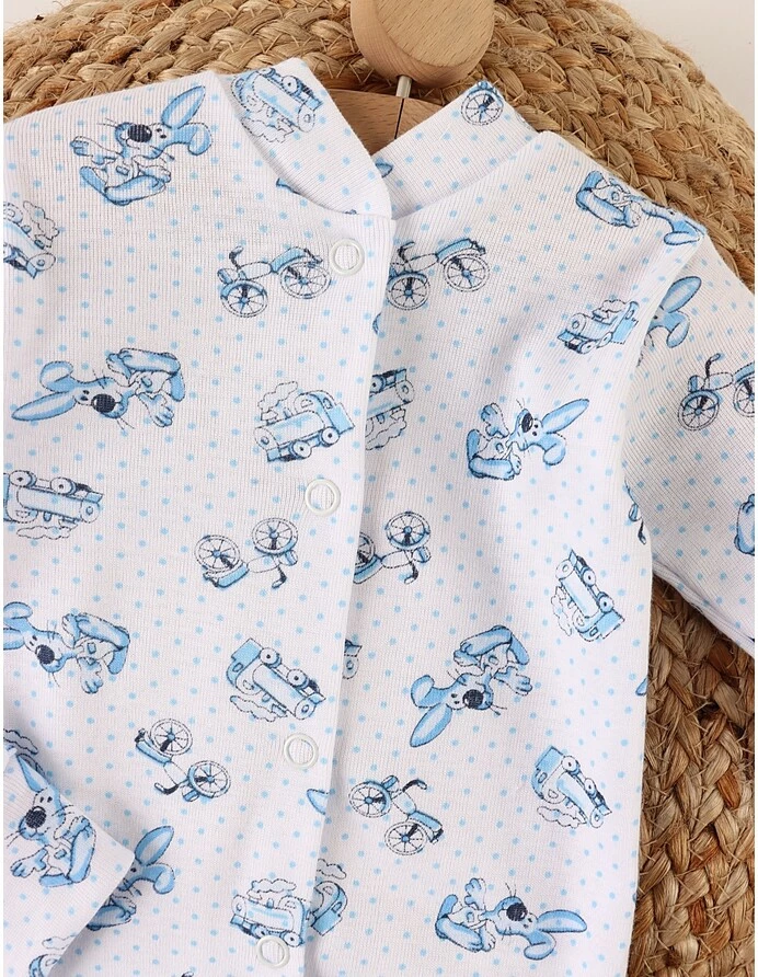 Salopeta cu fes Moto-Train, cu albastru picture - 2