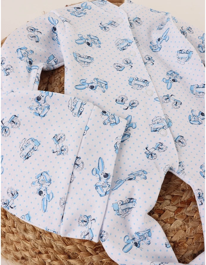 Salopeta cu fes Moto-Train, cu albastru picture - 3