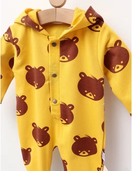 Salopeta cu gluga BEAR EARS model galben