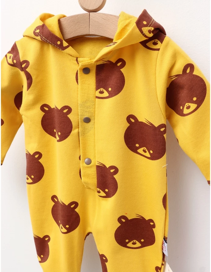 Salopeta cu gluga BEAR EARS model galben picture - 2