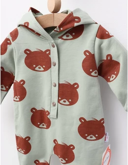Salopeta cu gluga BEAR EARS model verde