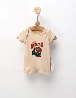 Salopeta de vara, Little Monster Truck, crem