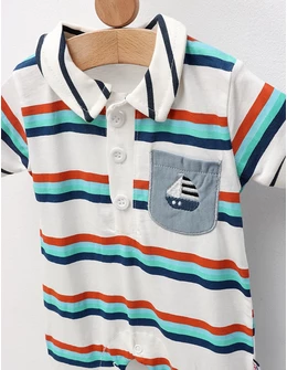 Salopeta, I will Sail, alb-multicolor