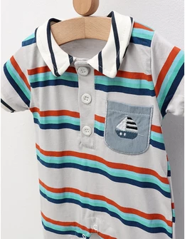 Salopeta, I will Sail, gri-multicolor