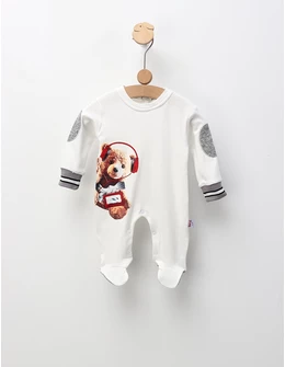 Salopeta Music Bear, model alb