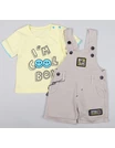 Salopeta STYLE cu tricou galben pal 2