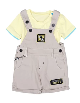 Salopeta STYLE cu tricou galben pal 1