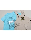 Salopeta STYLE cu tricou turcoaz 3