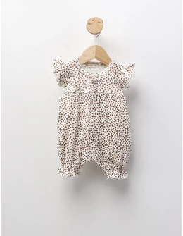 Salopeta vara Muratbaby alb-leopard