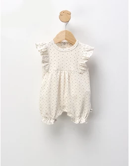 Salopeta vara Muratbaby crem-inimi mici