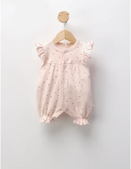 Salopeta vara Muratbaby roz-floricele