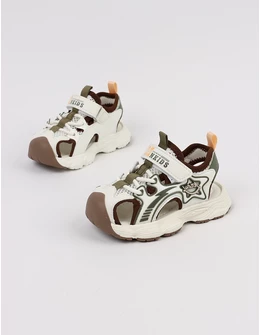 Sandale Apawwa, New Sport, Kaki-verde