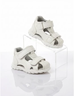 Sandale copii fashion Apawwa cu arici model alb
