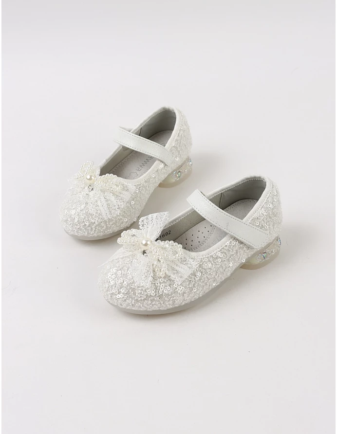 Sandale elegante Apawwa paiete Olivia alb picture - 6