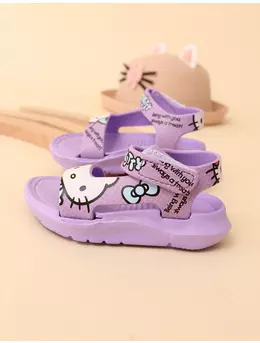 Sandale spuma Hello Kitty mov 2
