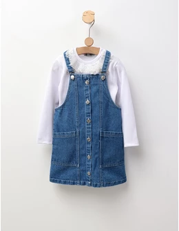 Sarafan blug + buza Maria, albastru