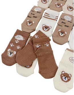 Set 12 pereschi sosete multicolor bear