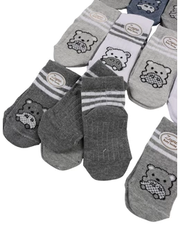 Set 12 pereschi sosete multicolor ursi-masinute