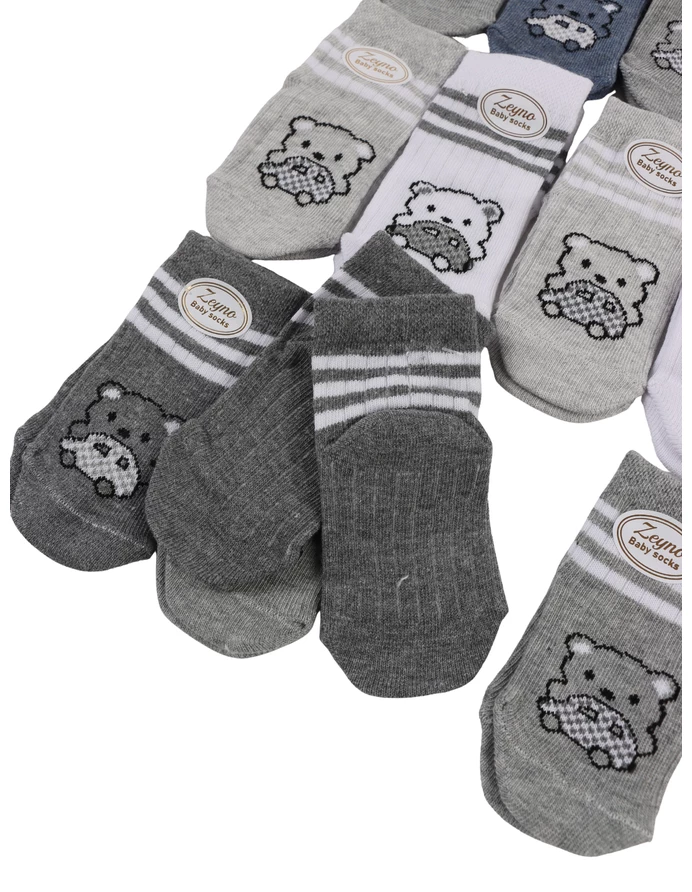 Set 12 pereschi sosete multicolor ursi-masinute picture - 2