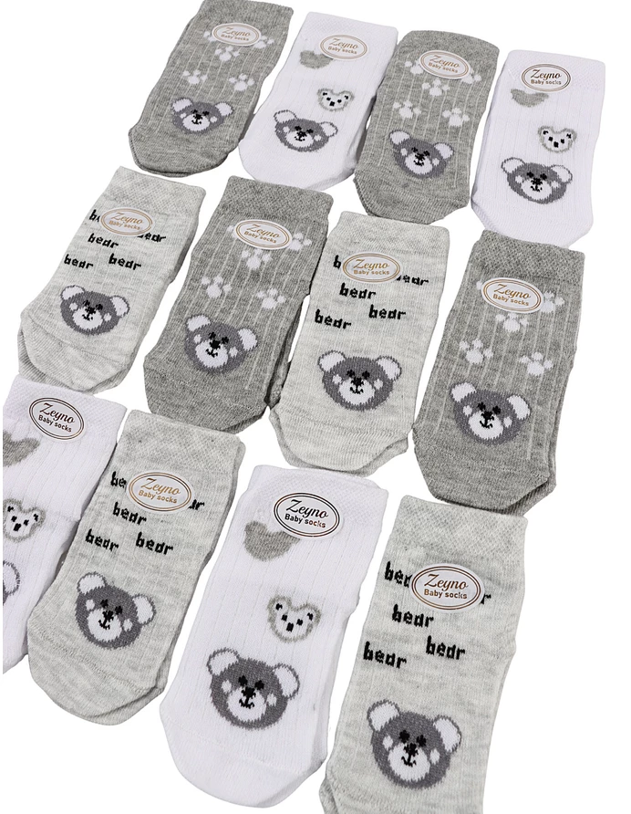 Set 12 pereschi sosete multicolor ursulet picture - 4