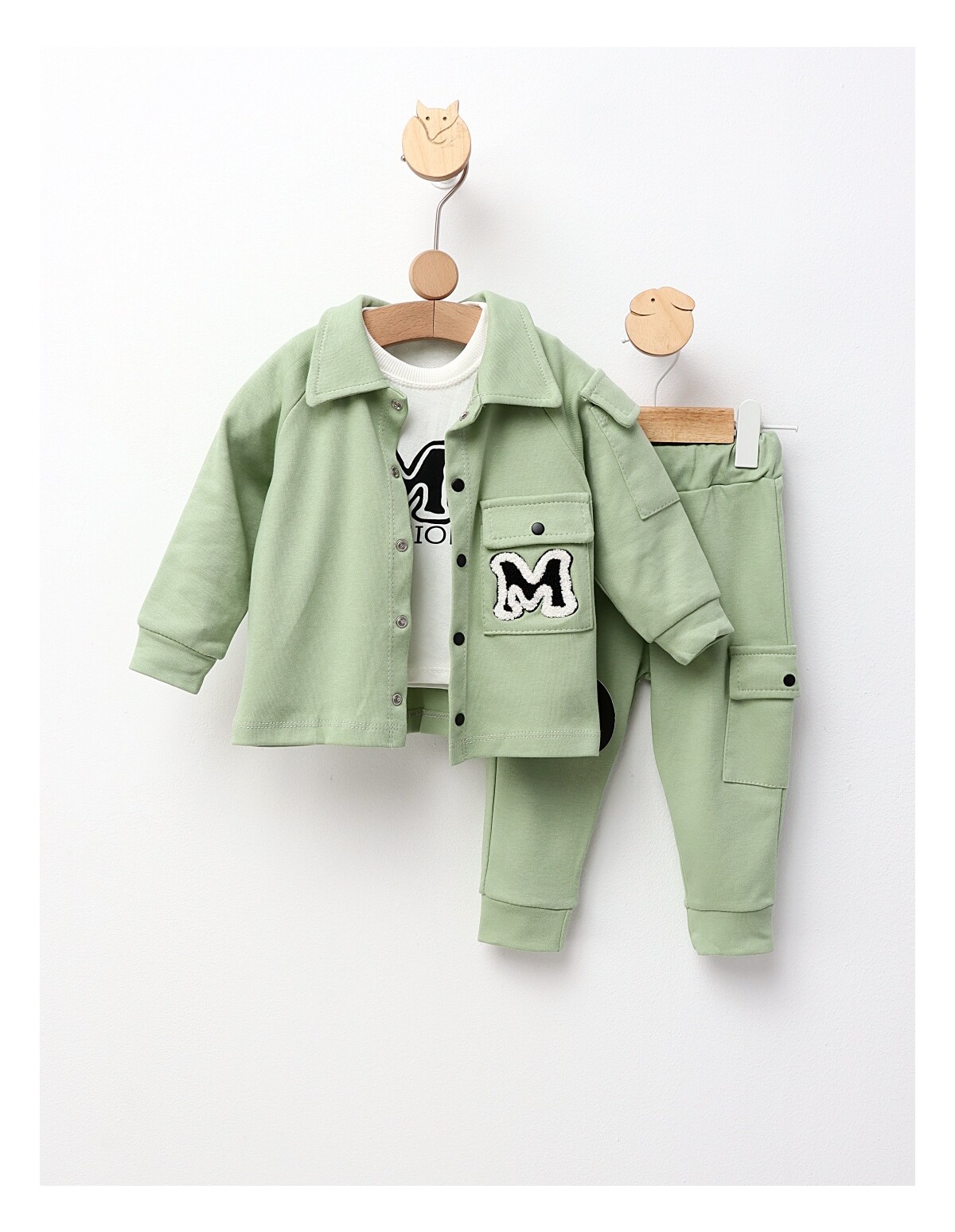 Set 3 piese FASHION boys verde