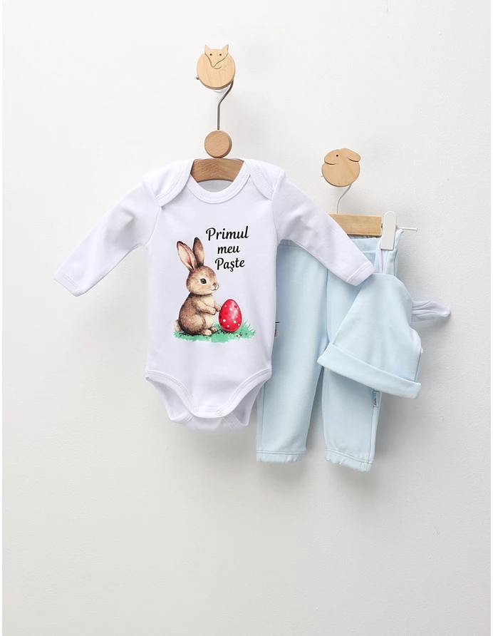 Set 3 piese Minikids, Primul Meu Paste, blue picture - 4