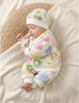 Set 3 piese, Super Cocolino, floricele multicolor