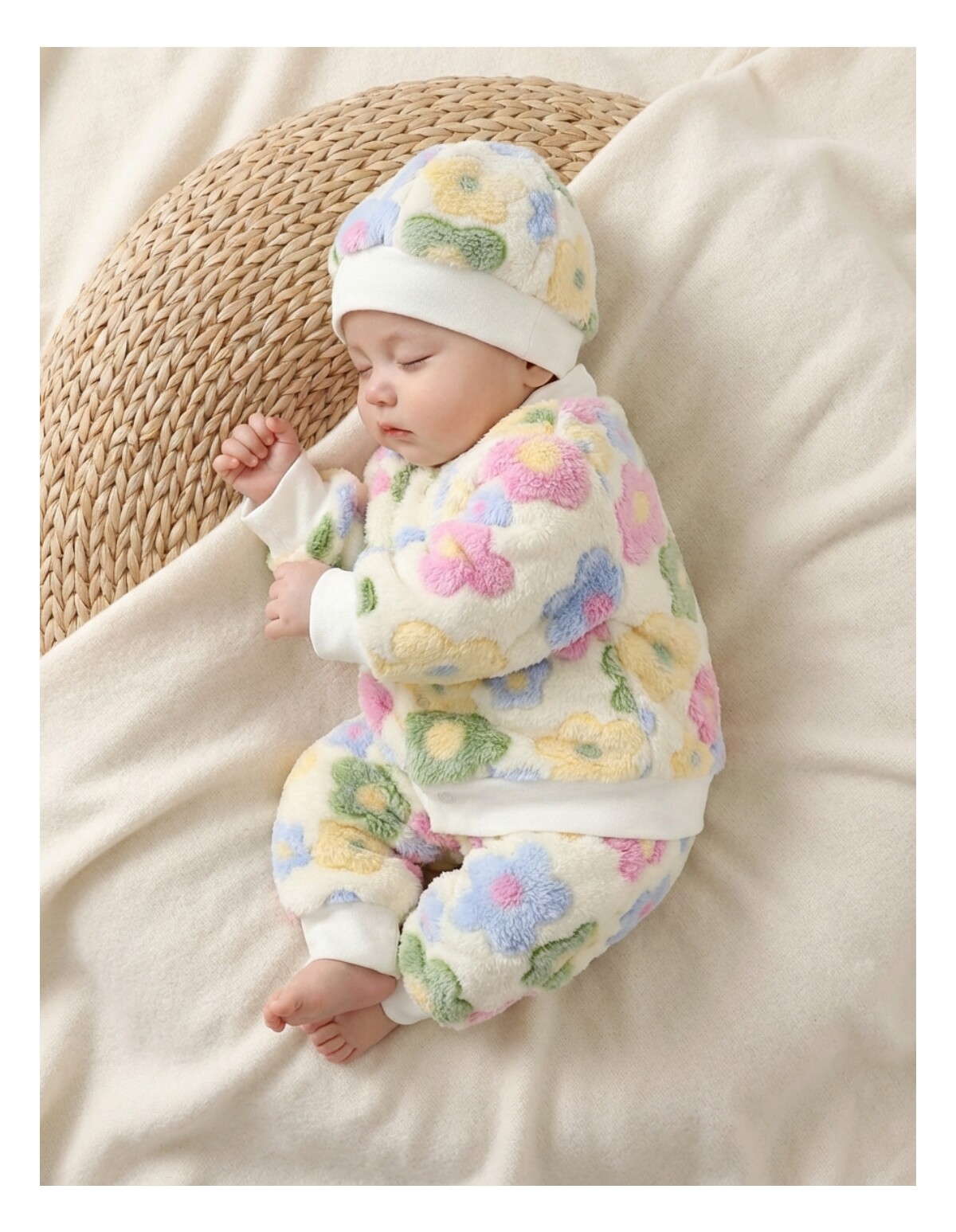 Set 3 piese, Super Cocolino, floricele multicolor