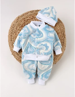 Set 3 piese, Super Cocolino, imp. bleu