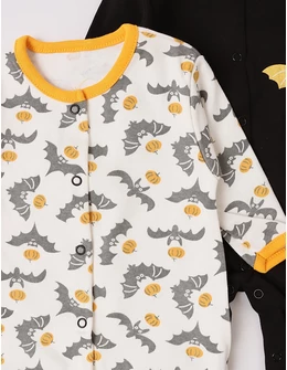 Set 3 salopete, cu botosei, Batman, multicolor