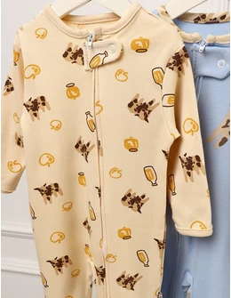 Set 3 salopete premium, Cool Cows, multicolor