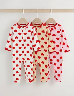 Set 3 salopete premium, Inimioare multicolor