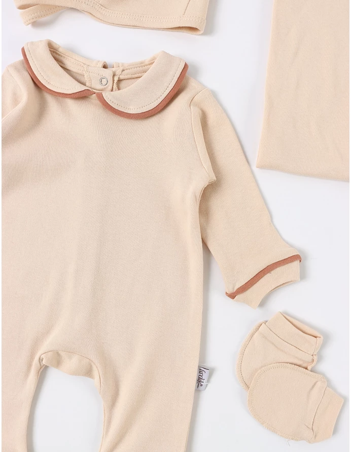 Set 4 piese bebe Kriss, model crem picture - 3