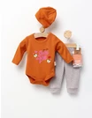 Set 4 piese bebe, Share the Love, caramiziu picture - 1