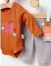 Set 4 piese bebe, Share the Love, caramiziu picture - 2
