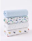 Set 4 scutece finet imprimate Baby-boy picture - 1