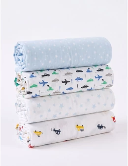 Set 4 scutece finet imprimate Baby-boy