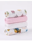 Set 4 scutece finet imprimate Baby-girl picture - 1
