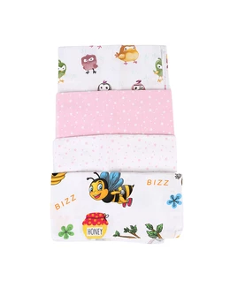 Set 4 scutece finet imprimate Baby-girl