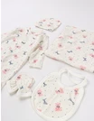 Set 5 piese Toy Bear, alb-roz picture - 4